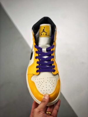 AIR JORDAN 1 MID GS 'LAKERS'  - immagine 4