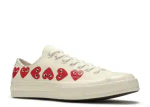  CONVERSE COMME DES GARÇONS PLAY X CHUCK 70 LOW TOP 'MULTI HEART' - immagine 2