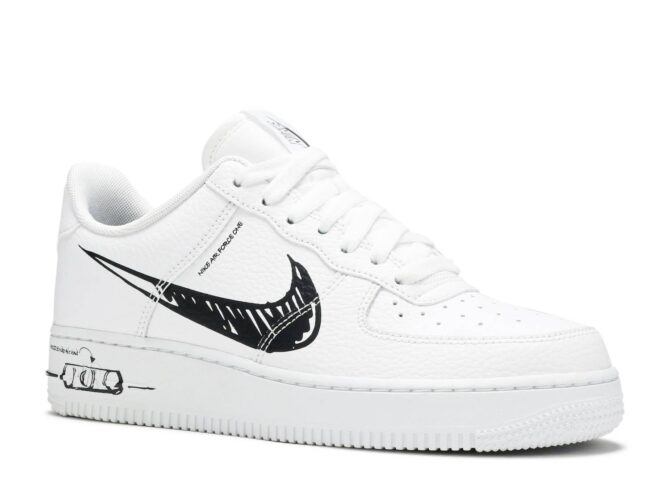 AIR FORCE 1 LOW REPLICA 'SKETCH - BLACK' - immagine 4