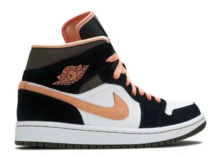 REPLICA AIR JORDAN 1 MID SE 'PEACH MOCHA' BIANCO - immagine 3