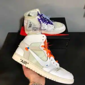 REPLICA AIR JORDAN RETRO 1 BIANCO SPORCO - immagine 2