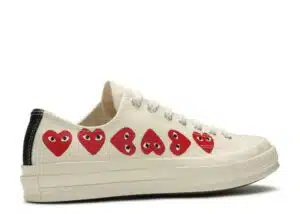  CONVERSE COMME DES GARÇONS PLAY X CHUCK 70 LOW TOP 'MULTI HEART' - immagine 3