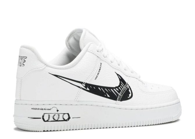AIR FORCE 1 LOW REPLICA 'SKETCH - BLACK' - immagine 3