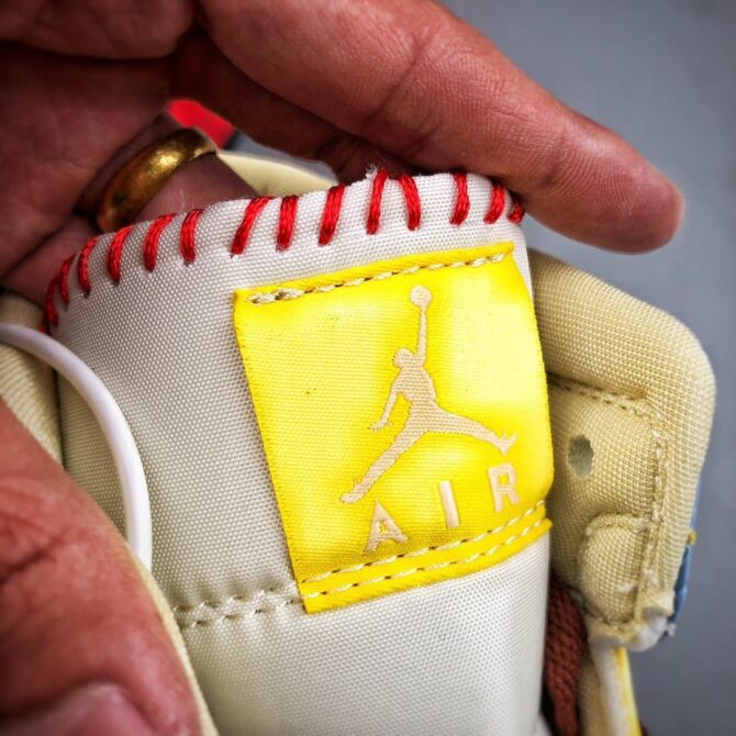 MAISON CHATEAU ROUGE X AIR JORDAN 1 MID SE 'FEARLESS' REPLICA - immagine 7
