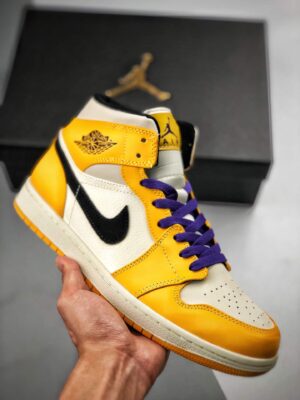 AIR JORDAN 1 MID GS 'LAKERS'  - immagine 2