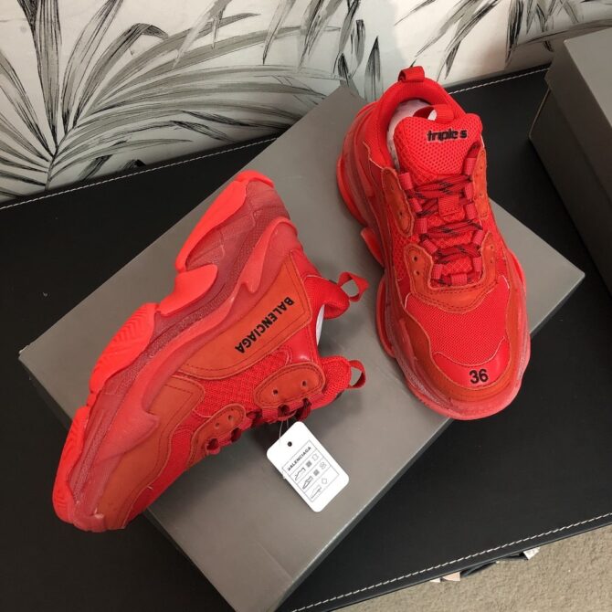 REPLICA BALENCIAGA TRIPLE S CLEAR REDS - immagine 4