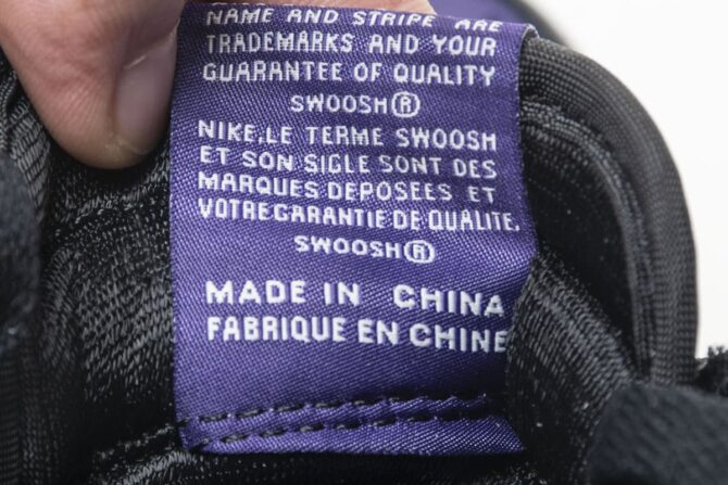 REPLICA AIR JORDAN 1 HIGH OG 'COURT PURPLE' NERO - immagine 7
