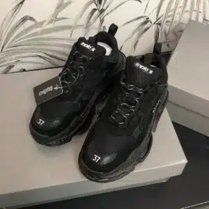  BALENCIAGA TRIPLE S CLEAR NERO - immagine 3