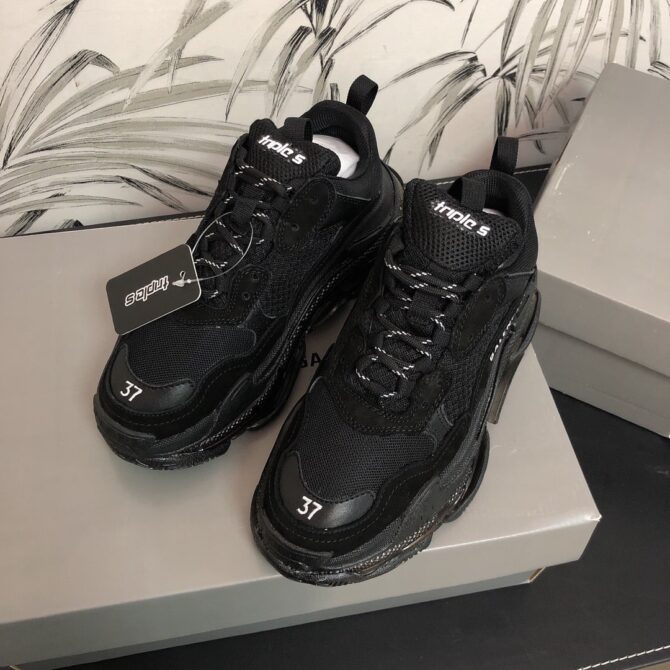 REPLICA BALENCIAGA TRIPLE S CLEAR NERO - immagine 3