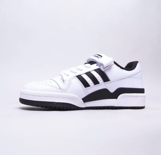 REPLICA ADIDAS FORUM BASSO BIANCO NERO - immagine 6