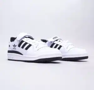  ADIDAS FORUM BASSO BIANCO NERO - immagine 3