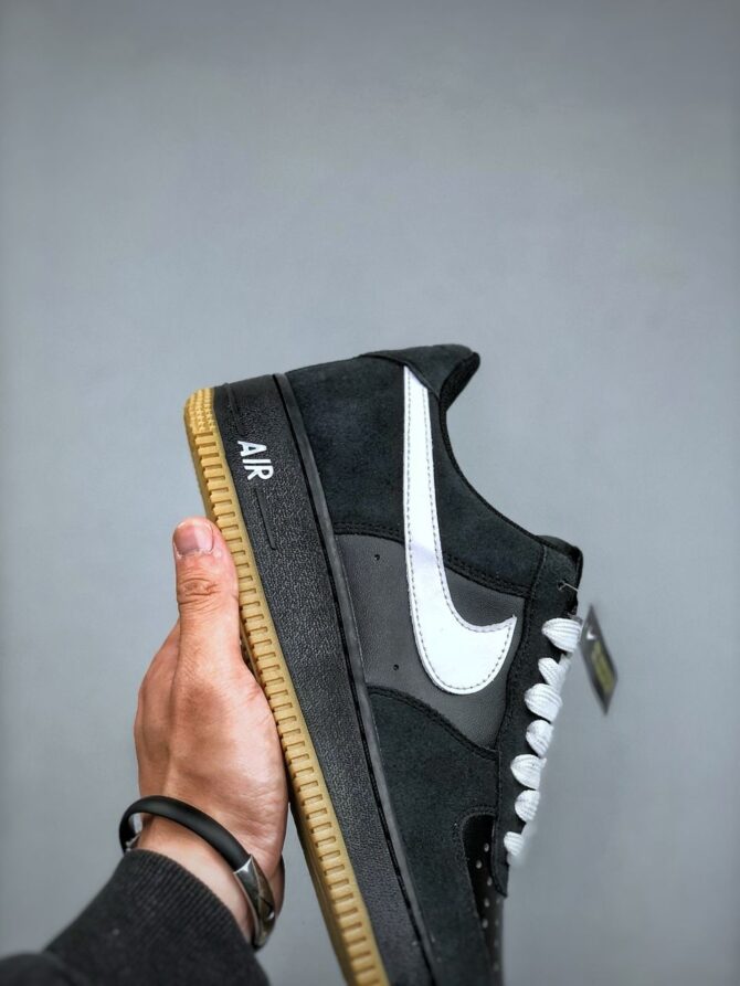 AIR FORCE 1 '07 LV8 REPLICA 'BLACK/GUM' LIGHT 'BROWN/WHITE' - immagine 5