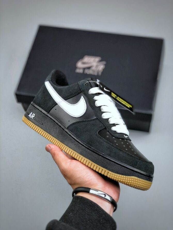 AIR FORCE 1 '07 LV8 REPLICA 'BLACK/GUM' LIGHT 'BROWN/WHITE' - immagine 9