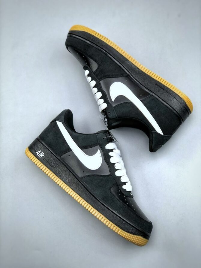 AIR FORCE 1 '07 LV8 REPLICA 'BLACK/GUM' LIGHT 'BROWN/WHITE' - immagine 2