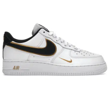 REPLICA AIR FORCE 1 LOW '07 LV8 DOUBLE SWOOSH 'WHITE METALLIC GOLD'