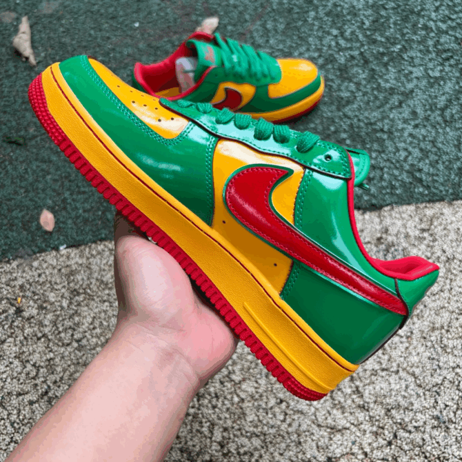 REPLICA AIR FORCE 1 LOW LIL YACHTY CONCRETE BOYS 'LUCKY GREEN' - immagine 7