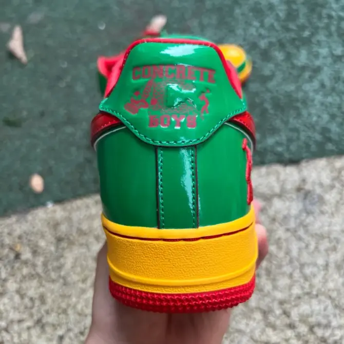 REPLICA AIR FORCE 1 LOW LIL YACHTY CONCRETE BOYS 'LUCKY GREEN' - immagine 8