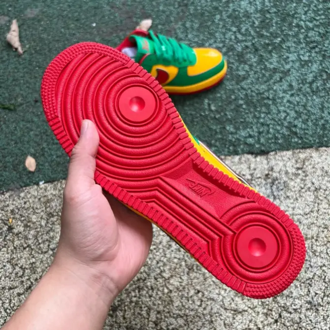 REPLICA AIR FORCE 1 LOW LIL YACHTY CONCRETE BOYS 'LUCKY GREEN' - immagine 6