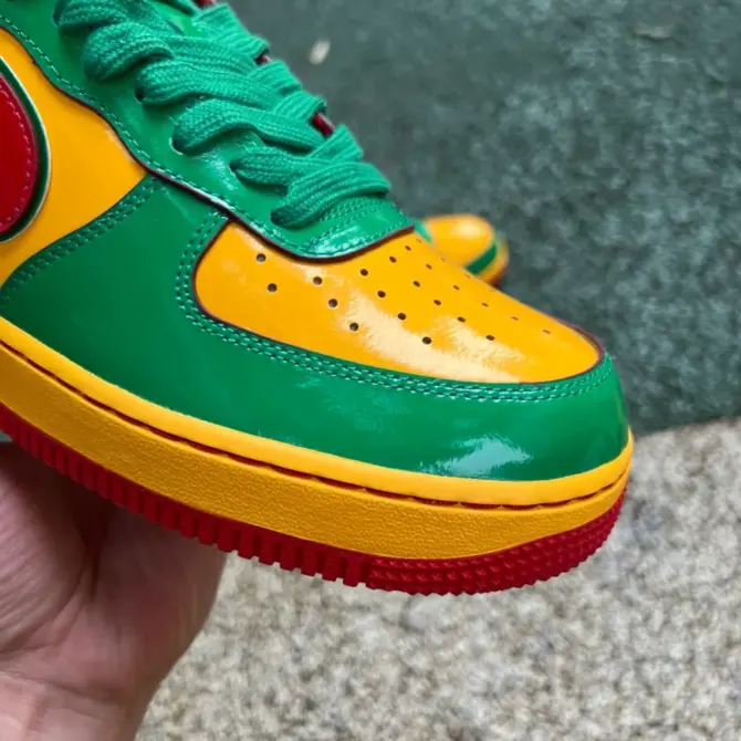 REPLICA AIR FORCE 1 LOW LIL YACHTY CONCRETE BOYS 'LUCKY GREEN' - immagine 3