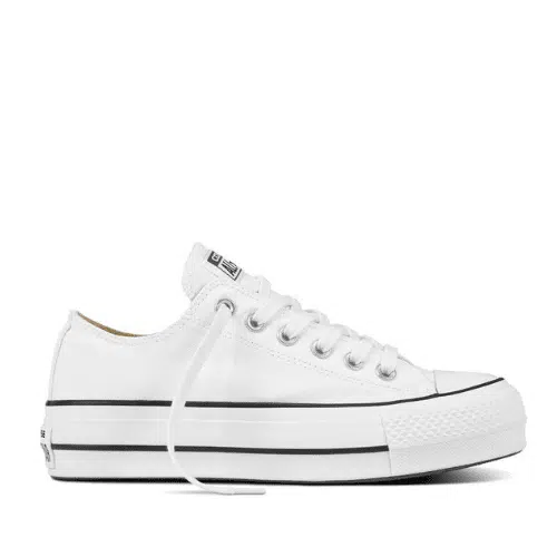 REPLICA CONVERSE ALL STAR LOW PLATFORM BIANCO