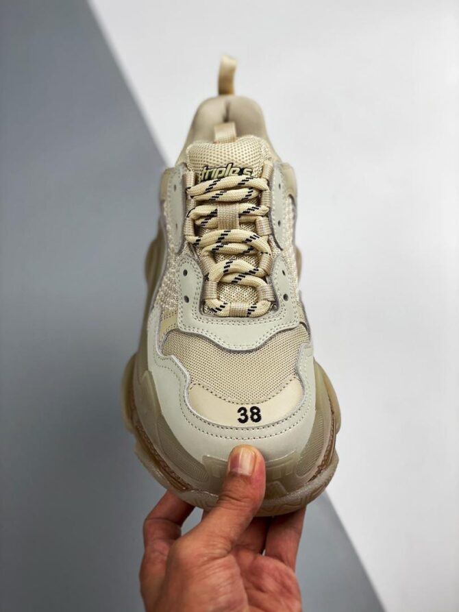 REPLICA BALENCIAGA TRIPLE S CLEAR SOLE 'OFF WHITE - immagine 8