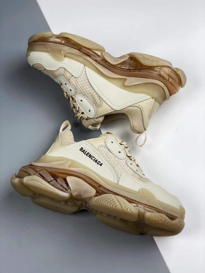REPLICA BALENCIAGA TRIPLE S CLEAR SOLE 'OFF WHITE - immagine 4