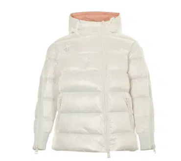 REPLICA MONCLER GIACCA TRAPUNTATA CON CAPPUCCIO 'BIANCO'