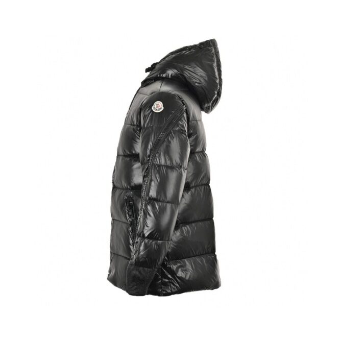 REPLICA MONCLER GIACCA TRAPUNTATA CON CAPPUCCIO 'NERO - immagine 6