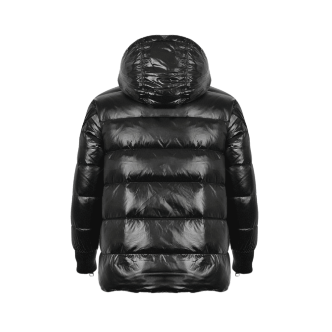 REPLICA MONCLER GIACCA TRAPUNTATA CON CAPPUCCIO 'NERO - immagine 7