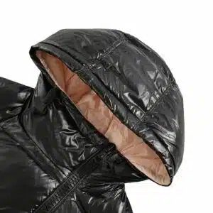  MONCLER GIACCA TRAPUNTATA CON CAPPUCCIO 'NERO - immagine 5