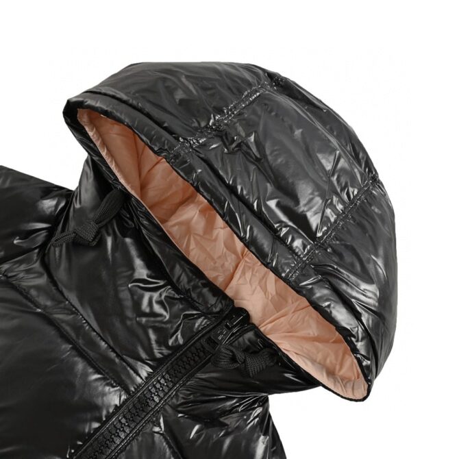 REPLICA MONCLER GIACCA TRAPUNTATA CON CAPPUCCIO 'NERO - immagine 5