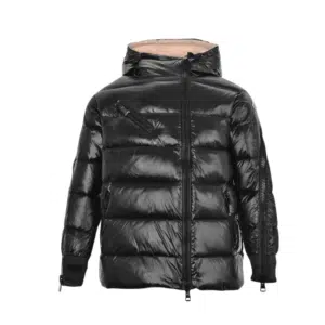  MONCLER GIACCA TRAPUNTATA CON CAPPUCCIO 'NERO
