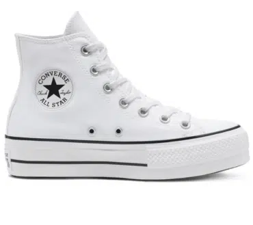 REPLICA CONVERSE ALL STAR HIGH PIATTAFORMA BIANCO