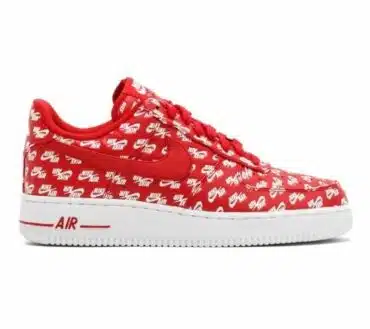 AIR FORCE 1 LOW 07 QS 'ALL OVER LOGO RED' REPLICA
