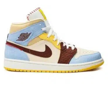 MAISON CHATEAU ROUGE X AIR JORDAN 1 MID SE 'FEARLESS' REPLICA