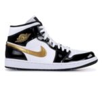 AIR JORDAN 1 MID PATENT 'ORO NERO' REPLICA