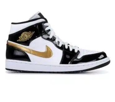 AIR JORDAN 1 MID PATENT 'ORO NERO' REPLICA