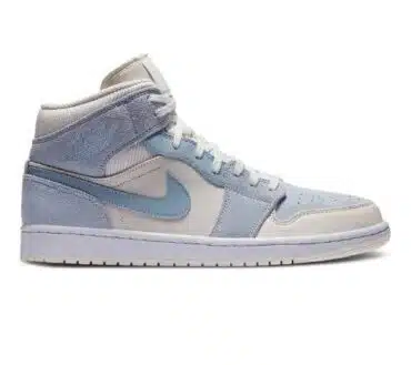 AIR JORDAN 1 MID SE 'SAIL LIGHT BLUE' REPLICA
