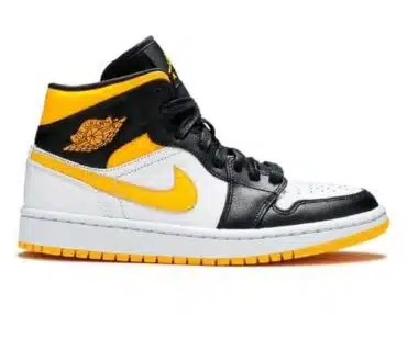 AIR JORDAN 1 MID SE 'WHITE LASER ORANGE' REPLICA