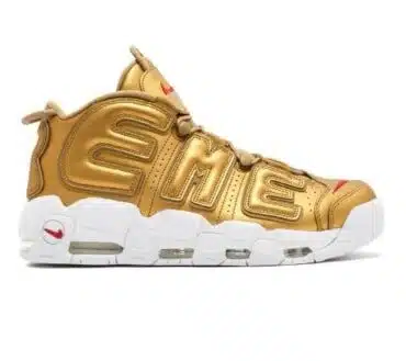 REPLICA SUPREME X AIR MORE UPTEMPO 'ORO METALLICO' REPLICA AIR MORE UPTEMPO 2020