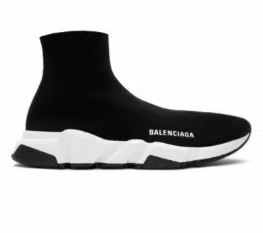 REPLICA BALENCIAGA SPEED NERO CON SUOLA BIANCA