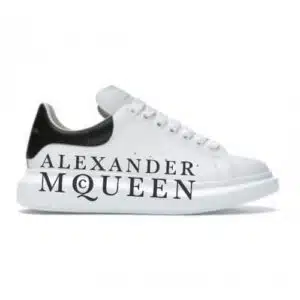  ALEXANDER MCQUEEN LOGO BIANCO E NERO