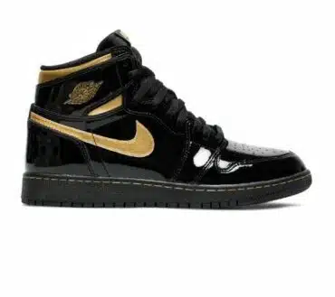 AIR JORDAN 1 RETRO HIGH OG 'NERO ORO METALLICO' REPLICA