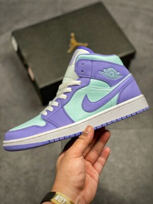  JORDAN 1 MID PURPLE AQUA - immagine 3
