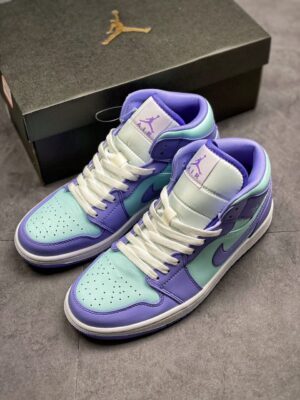  JORDAN 1 MID PURPLE AQUA - immagine 4