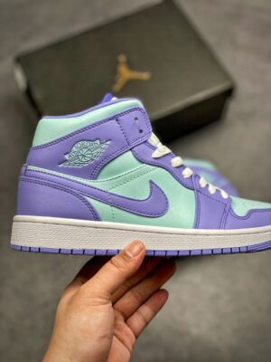  JORDAN 1 MID PURPLE AQUA - immagine 2