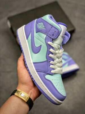  JORDAN 1 MID PURPLE AQUA - immagine 8