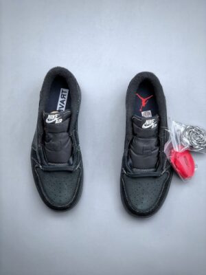  JORDAN 1 RETRO LOW TRAVIS SCOTT 'BLACK PHANTOM' - immagine 6
