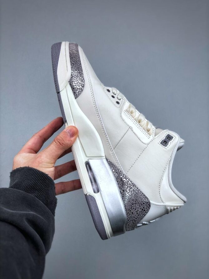 REPLICA JORDAN 3 RETRO SAIL 'CEMENT GREY' - immagine 8