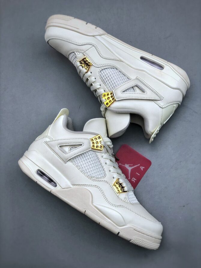 JORDAN 4 RETRO 'METALLIC GOLD' REPLICA - immagine 2